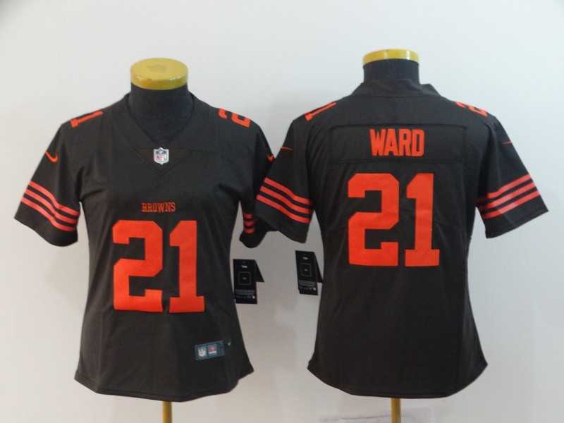 Women Nike Browns 21 Denzel Ward Brown Color Rush Limited Jersey,We sell and wholesale Women Nike Browns 21 Denzel Ward Brown Color Rush Limited Jersey on line form chian!